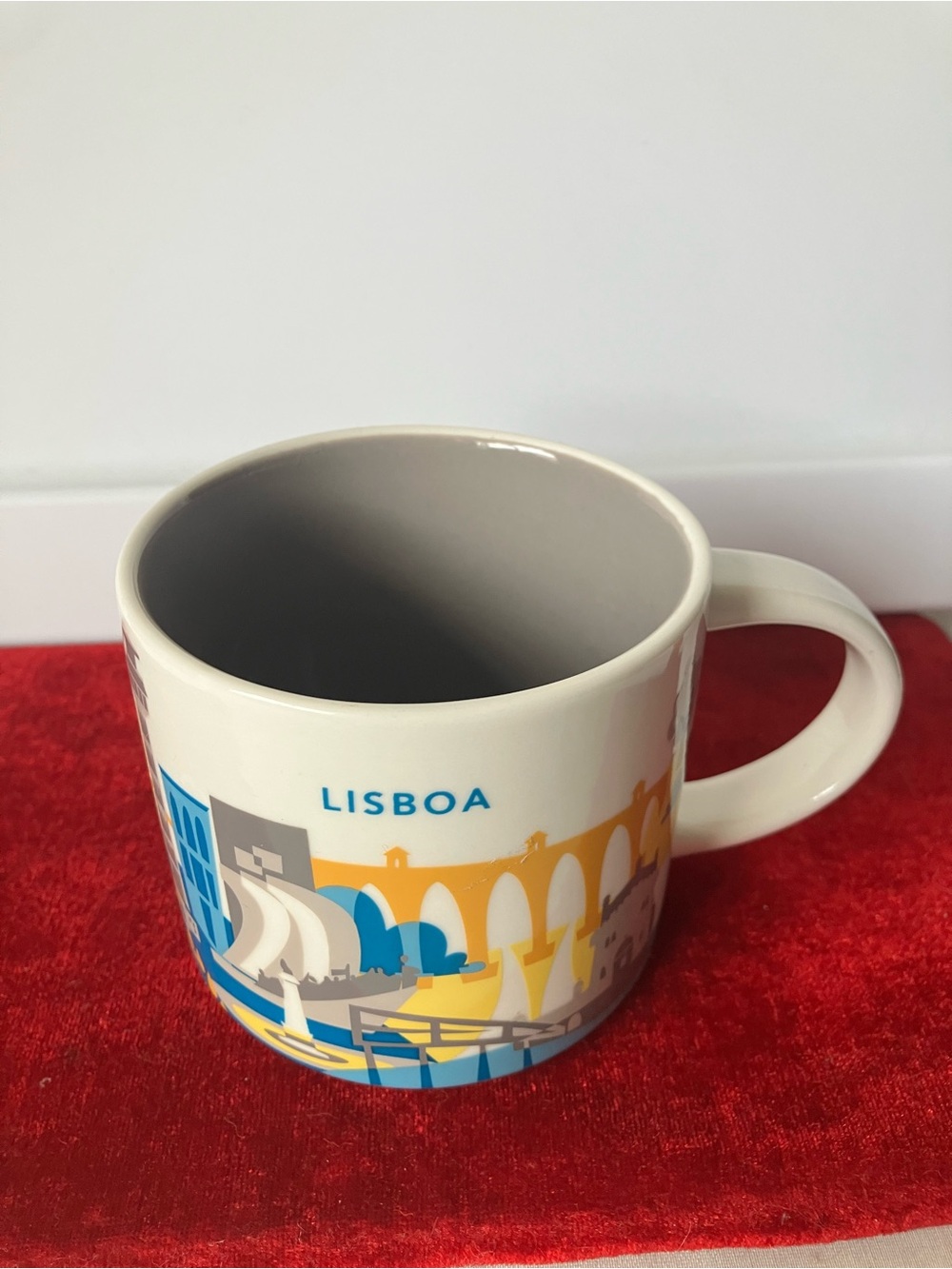 Lisboa City Starbucks You Are Here Collection Mug 2023 14oz Lisbon Ceramic Cup.